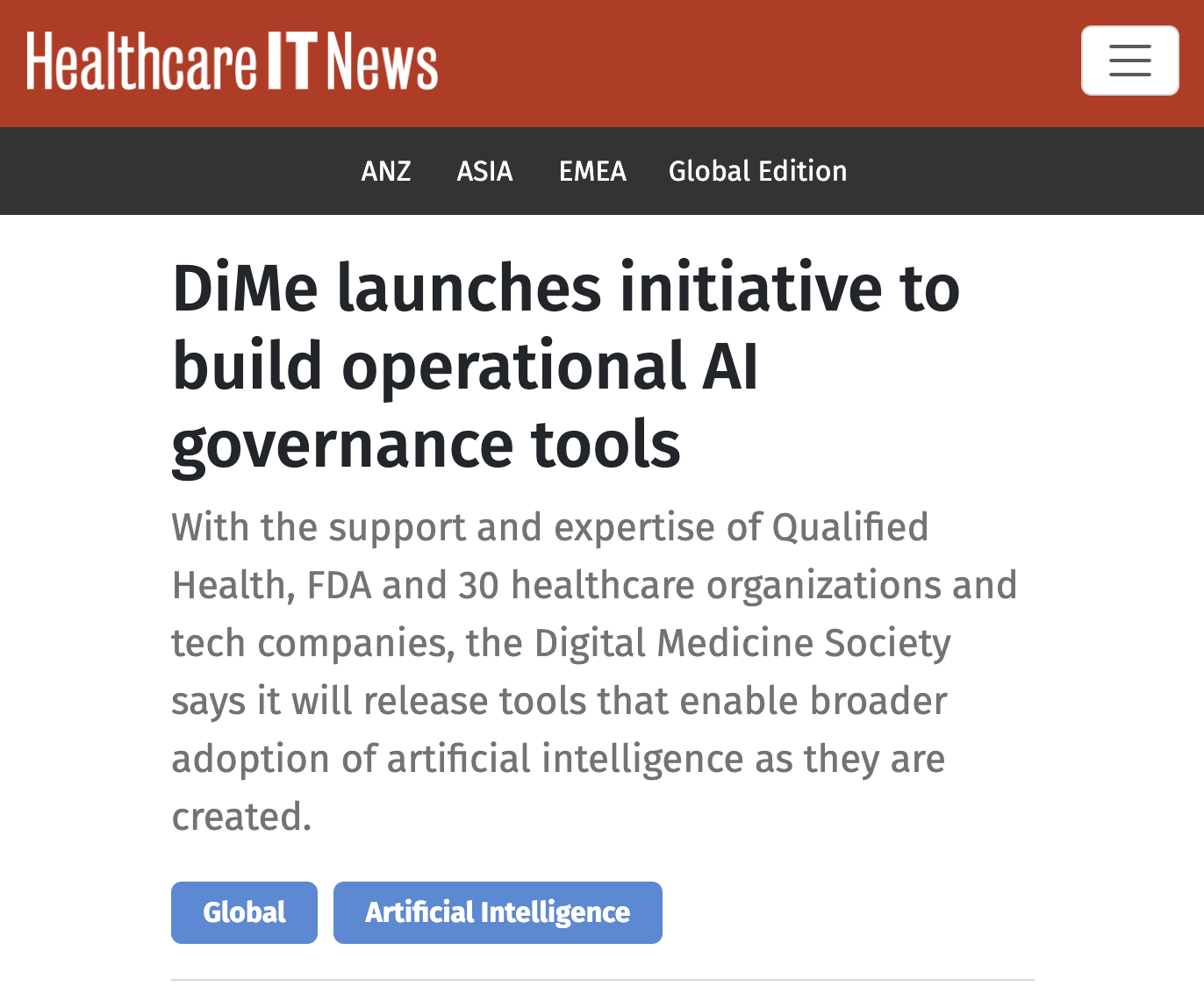 Equipo clínico revisando el desempeño de un sistema de inteligencia artificial en un hospital