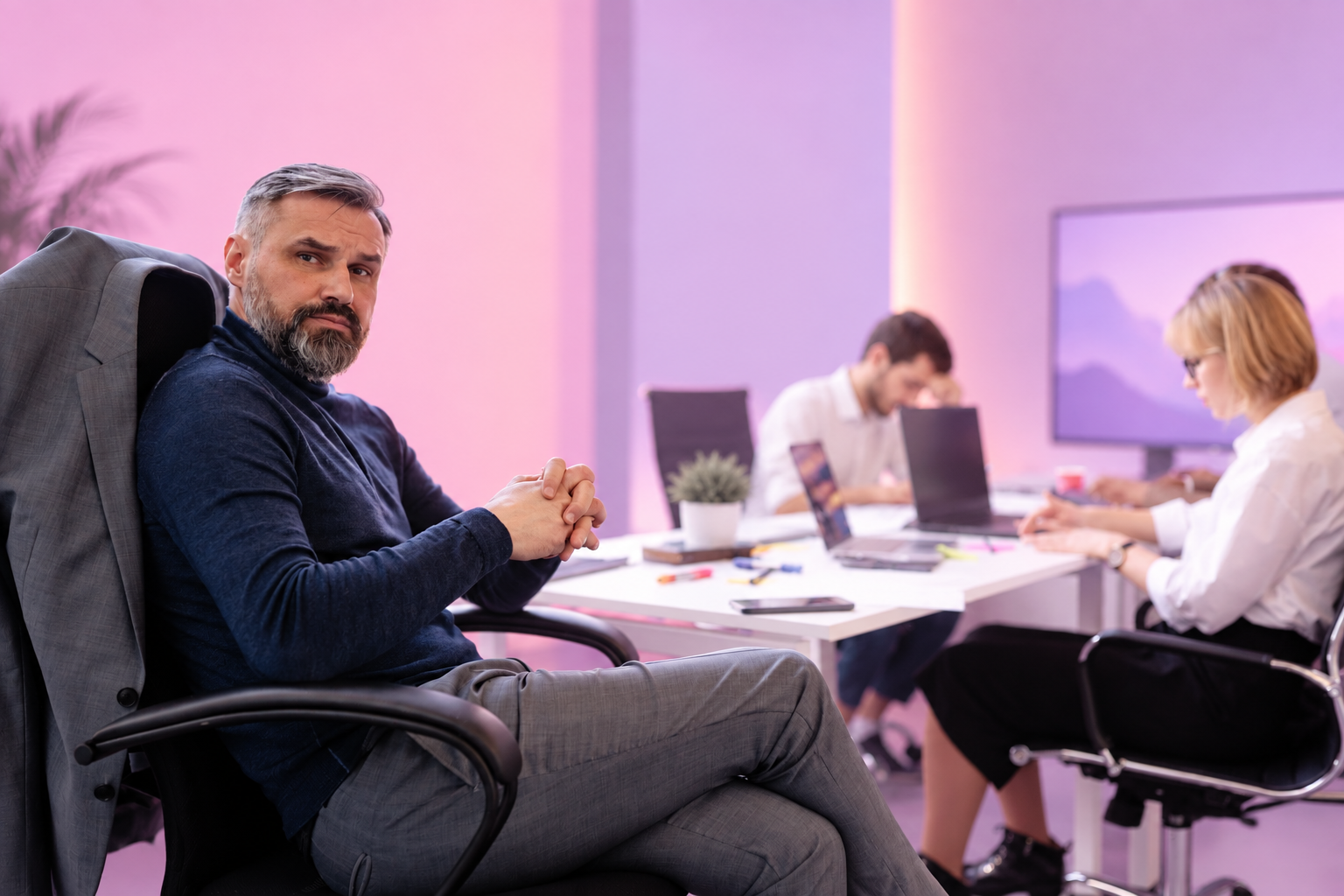Una persona comparte una idea con su equipo, representando cómo el criterio se multiplica
